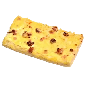 Baconös tejfölös pizza